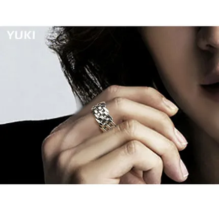 Мужское кольцо из серебра 925 пробы для мужчин и женщин оригинальное трикотажное