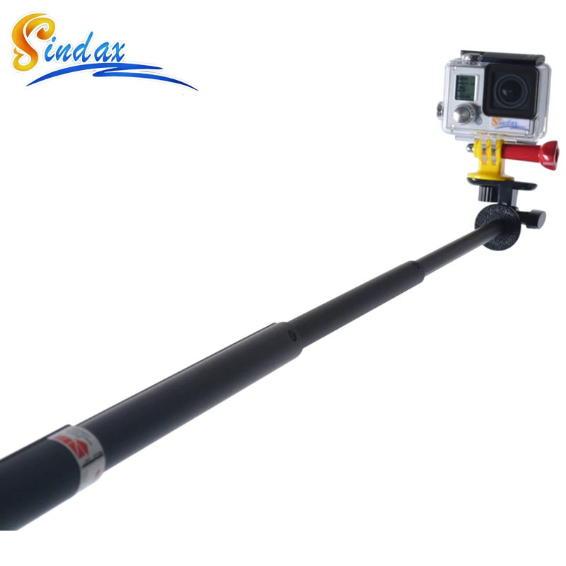 Выдвижная водонепроницаемый GoPro моноподе штатив рубец с адаптер для герой 4 3 Sj4000