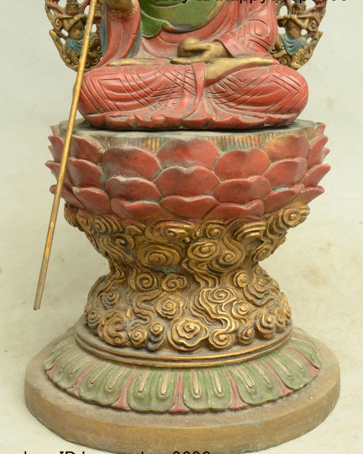 Антикварная Статуэтка кситигарбха боддхисаттва лидер Нидерландов|Статуи и