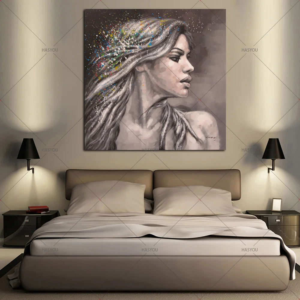 Абстрактная картина маслом ручная роспись на холсте украшение для дома гостиной