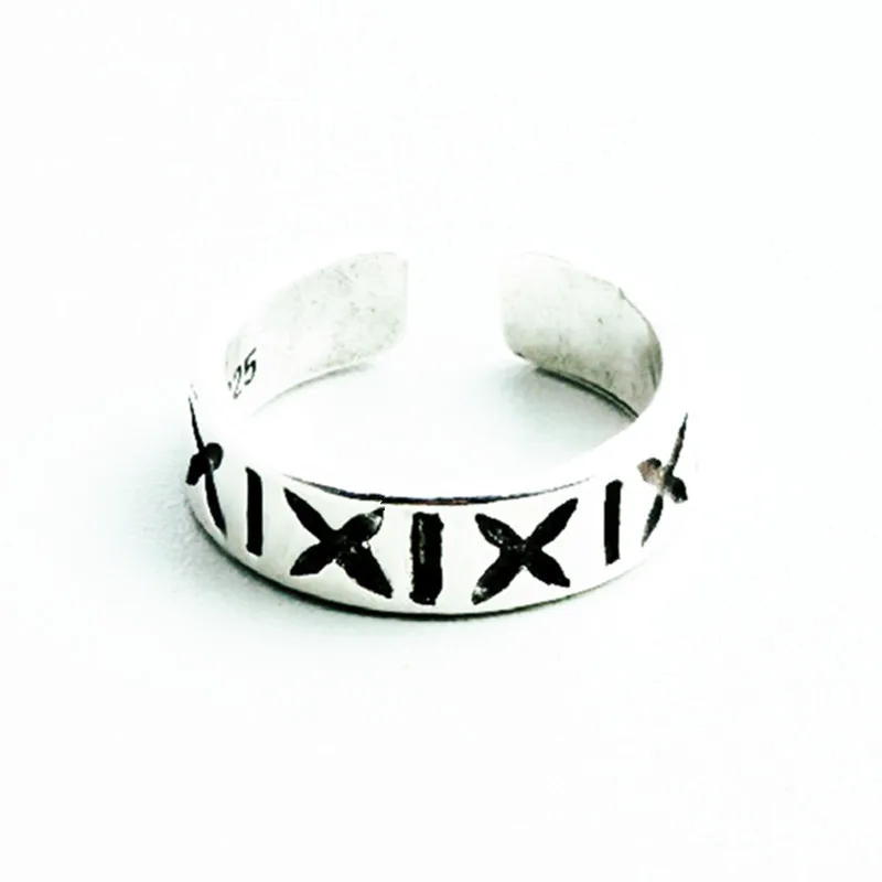 1 шт. винтажные геометрические кольца с символом х узором Открытое кольцо на