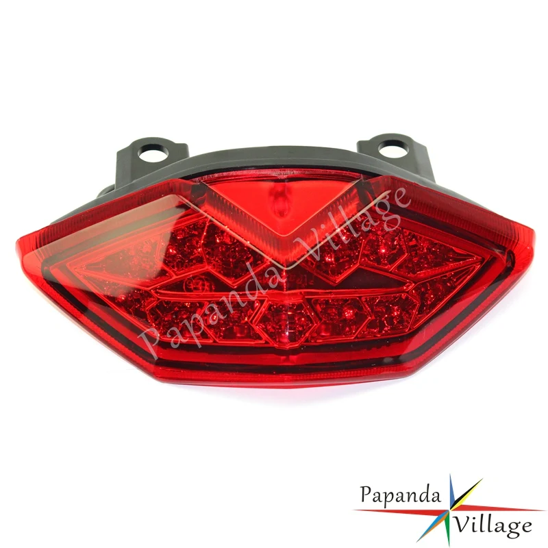 Red Papanda красный светодиодный задний тормозной светильник для мотоцикла, сигнальная лампа для Kawasaki Z1000 Z1000SX Ninja 1000 Versys 650 2010 - Цвет: Red