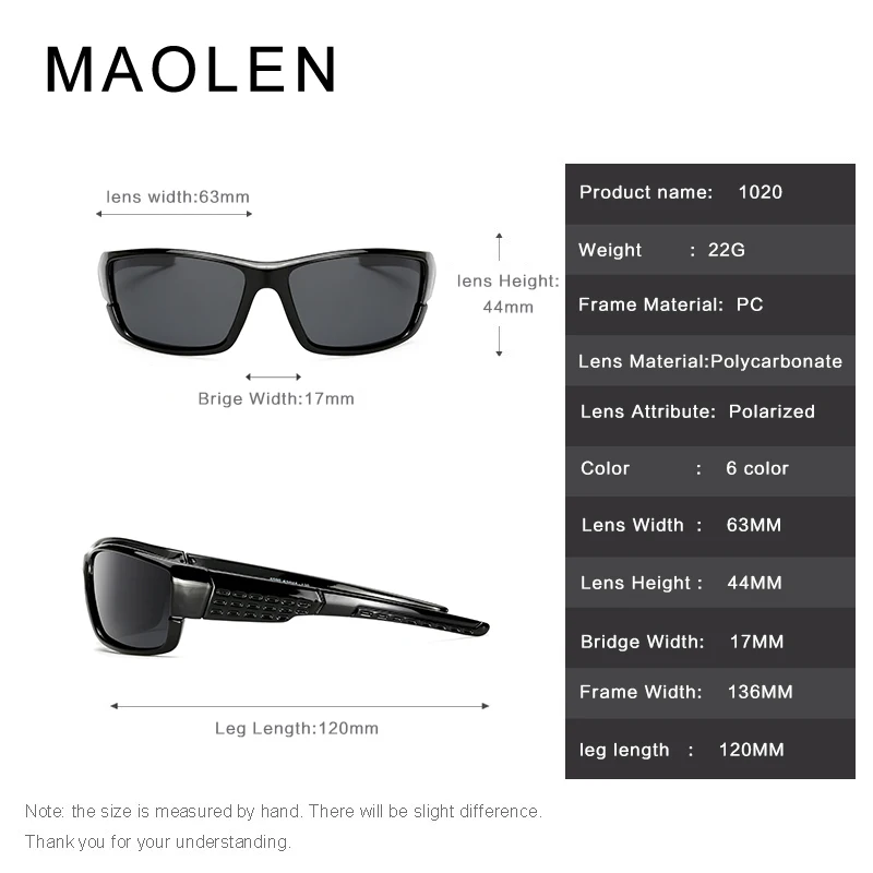 MAOLEN 2018 Поляризованные спортивные солнцезащитные очки для мужчин Для женщин бег