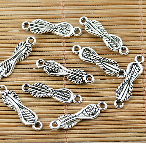 

60pcs Tibetan silver number 8 shape connectors EF1392