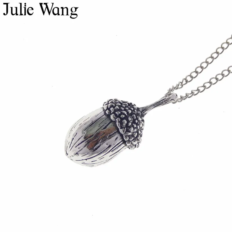 Julie Wang 1 шт. винтажное длинное ожерелье из сплава в виде большого желудка