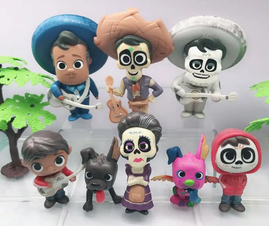 8 шт./лот персонажи из фильма Coco Pixar Мигель риверас фигурки игрушки коллекционеров