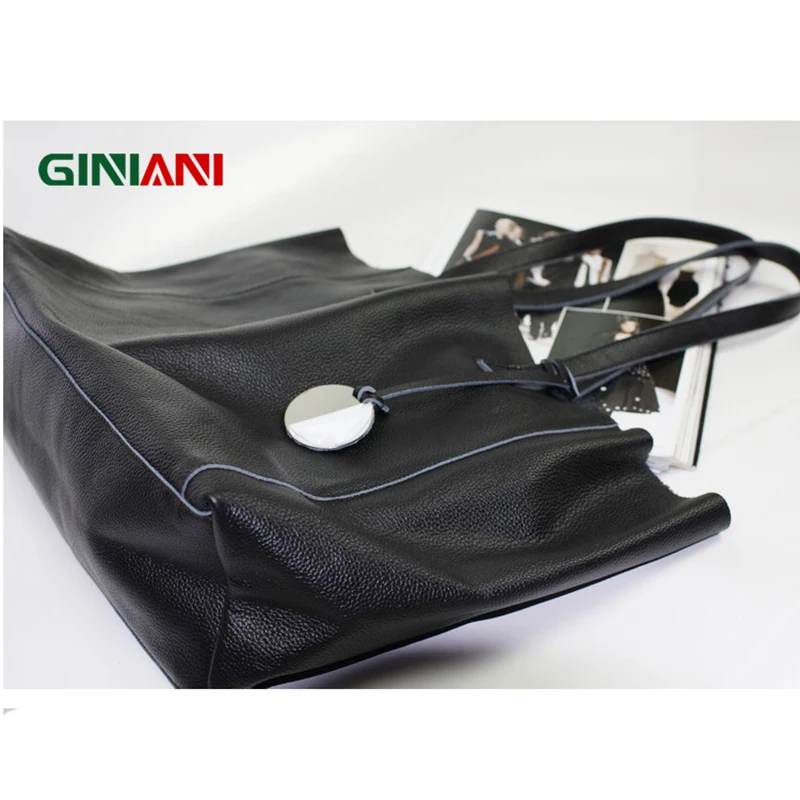 Женская сумка-тоут из мягкой натуральной кожи большого размера | Багаж и сумки