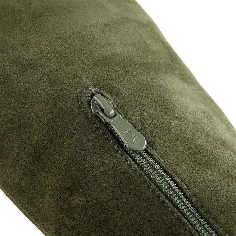 Мода Тонкий Рыцарь Сапоги Женские Зимние Молния Более колено Клинья Подсолнухи