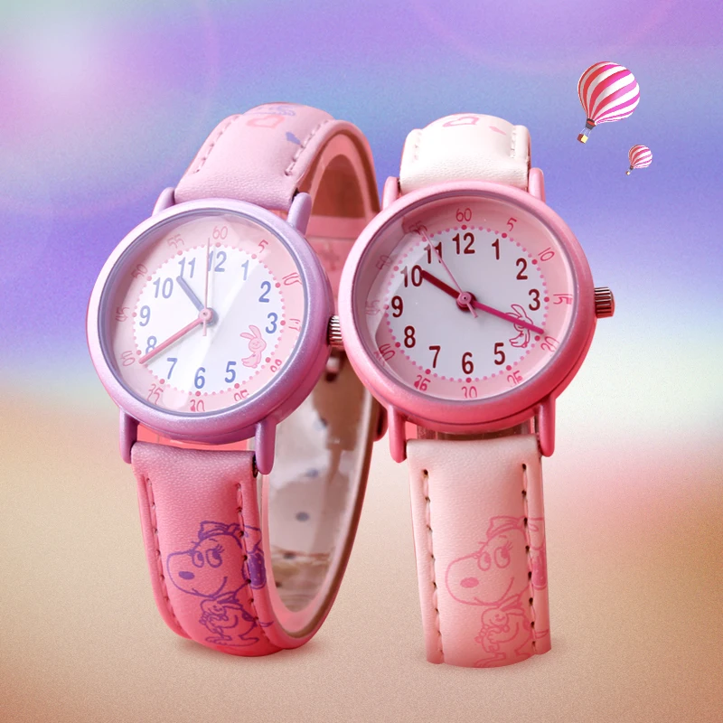 SNOOPY официальный Новинка года relojes мультфильм детей часы модные детские милые японские кварцевые часы водостойкие девушка relogio feminino
