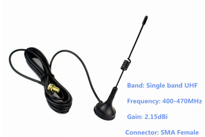 Walkie Talkie Comunicador uhf antena magnética SMA-F 400-470 MHz vehículo montado for Kenwood | Мобильные телефоны и