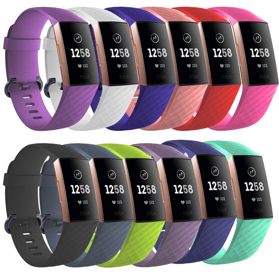 Ремешок из ТПУ для смарт часов Fitbit Charge 4 браслет 3 аксессуары