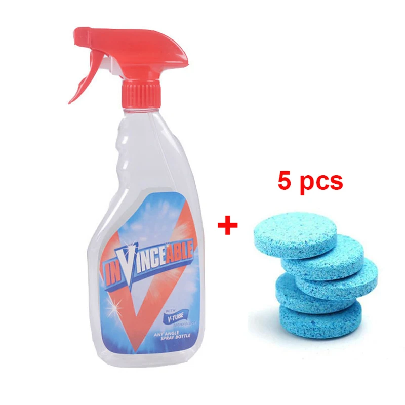 5 pcs with Bottle Многофункциональный Effervescent распылитель 10 шт Бутылка Effervescent Спрей очиститель efervescent de спрей limpador - Цвет: 5 pcs with Bottle