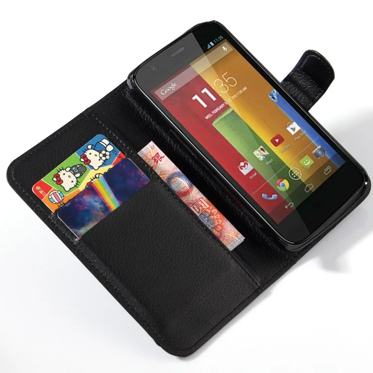 Ретро кошелек кожаный чехол для Motorola MOTO G2 книга Стиль с держателей карт G