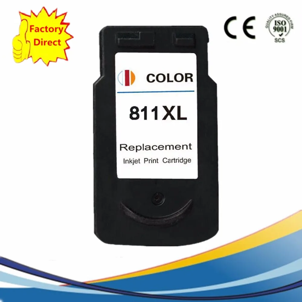 Цвет CL811 XL CL811XL CL 811 811XL чернильные картриджи восстановленные Pixma MX 328 338 347 357 366 426