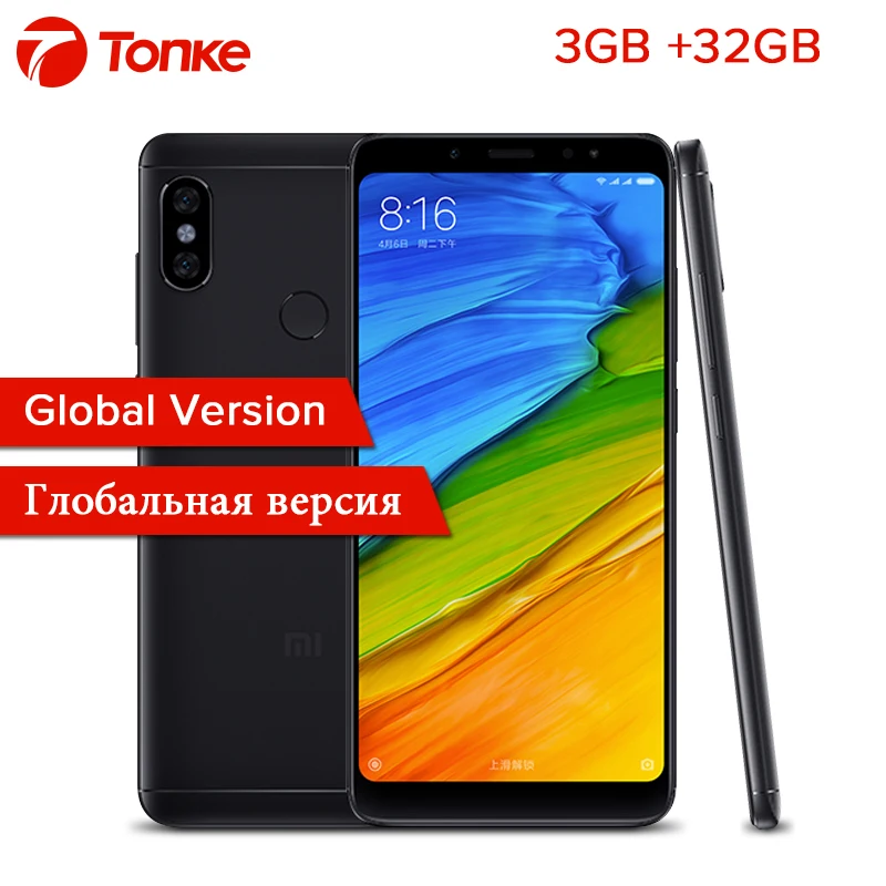 Xiaomi Redmi Note 5 глобальная версия ГБ 3 ОЗУ 32 ПЗУ Snapdragon 636 Восьмиядерный полный экран