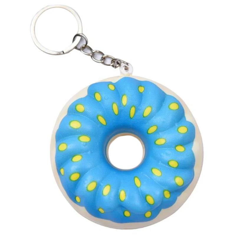 Новый Красочный мягкий пончик медленно Восстанавливающий форму модный брелок