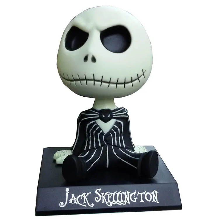 11 см Кошмар перед Рождеством Джек Wacky Wobbler Bobble Head ПВХ фигурка модель игрушки украшение автомобиля|Игровые
