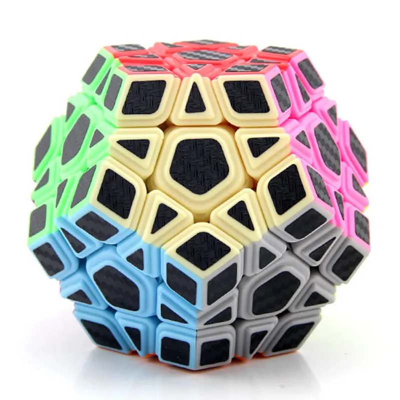MoYu наклейка из углеродного волокна Megaminxeds магический куб набор Dodecahedron оптом