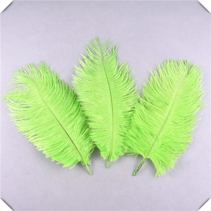Apple Green Красивые 10 шт./лот страусиные перья 25-30 см перья для поделок «сделай сам» принадлежности для свадебной вечеринки карнавальные украшения - Цвет: Apple Green