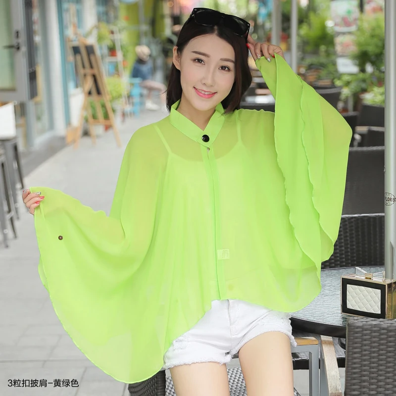 Лидер продаж Карамельный цвет летние Для женщин пляжные Шарфы Мягкий Ttravel Шифон