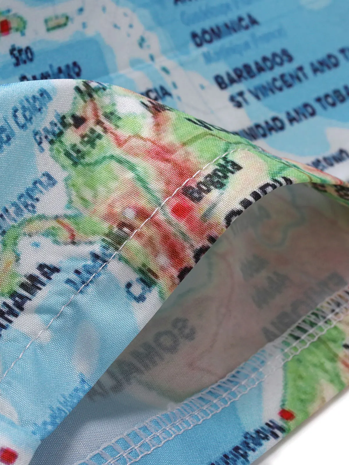 Шорты Hemiks мужские с принтом карты мира повседневные пляжные до колена со средней