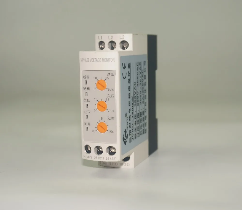 Ginri JVRD W три фазы питания последовательность реле напряжения|monitoring relay|voltage monitoring
