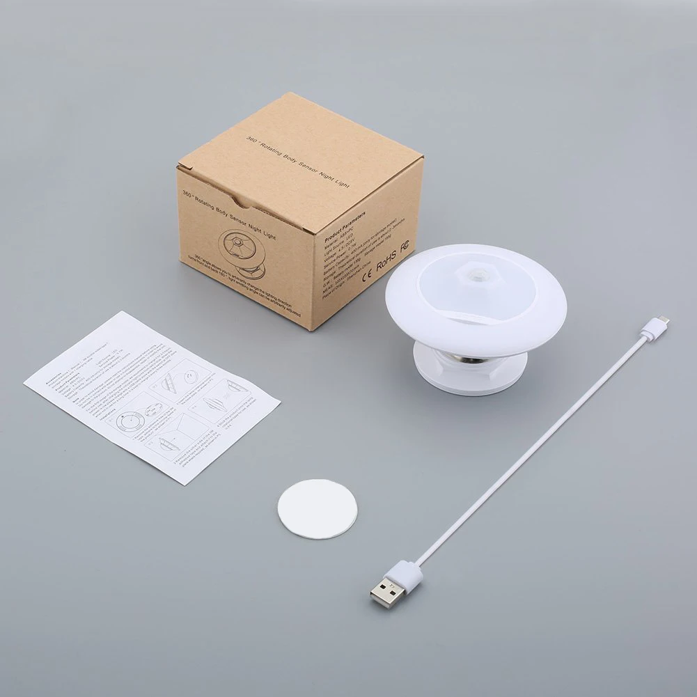 USB Перезаряжаемые движения Сенсор ночник светодиодный инфракрасный