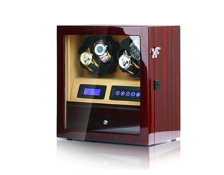 FRUCASE часы winder box часы дисплей шкаф часы коллектор с светодиодный сенсорный экран дисплей 4+ 5