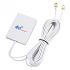 _ Усилитель сигнала 28DBI 4G 3G, внешний двойной SMA белый мобильный маршрутизатор, широкополосный кабель, вертикальный Wi-Fi разъем, антенна LTE
