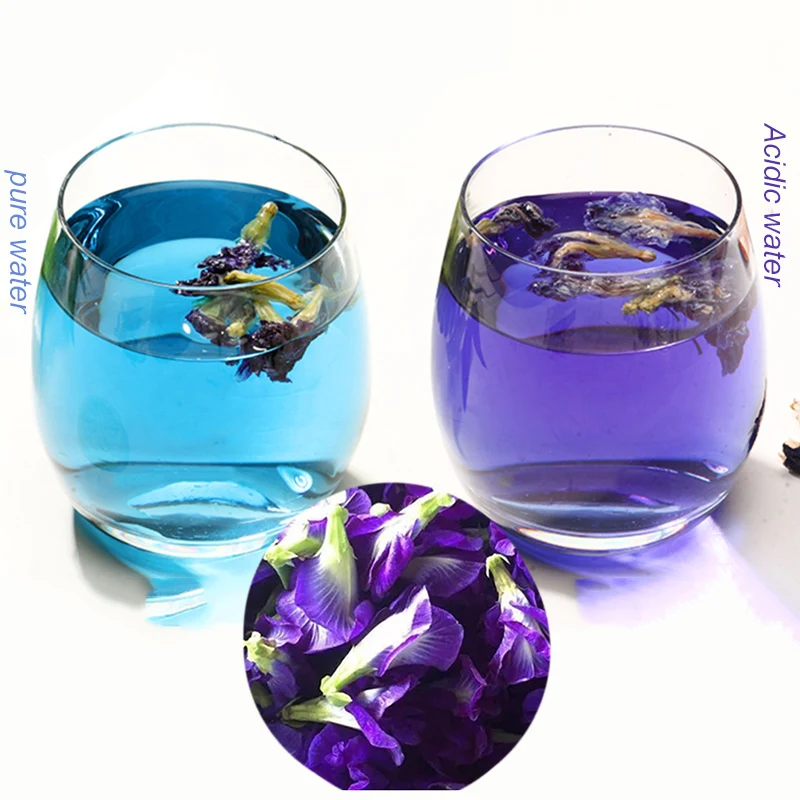 Имитация кухонной игрушки Тайланд синяя бабочка 50 г 100 Clitoria Ternatea тайский горох