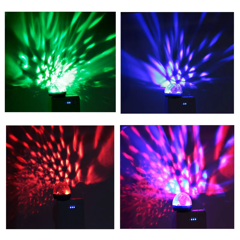 Мини usb led сценический свет музыкальный звук датчик Грибная Вечеринка
