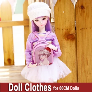 Шарнирная Одежда для кукол, пальто для девочек 55-60 см, шарнирная кукла 13