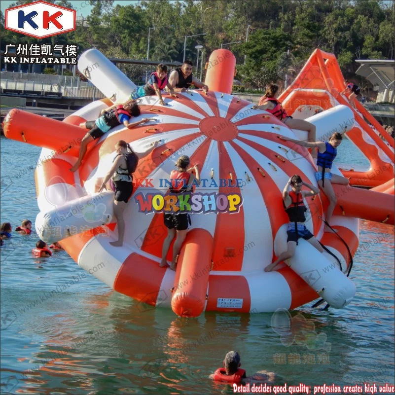 Beste Kk Merk Opblaasbare Soort Drijvende Water Speelgoed Red & Creen & Witte Kleur Opblaasbare Waterpark Voor Kinderen En Volwassen