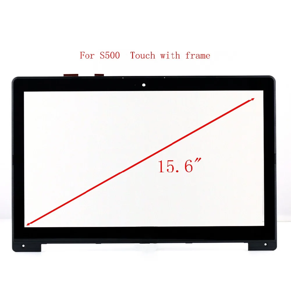 Starde Замена Сенсорный экран для Asus VivoBook S500 Сенсорный экран планшета Панель Стекло Сенсор Стекло+ рамка Черный 15,6"