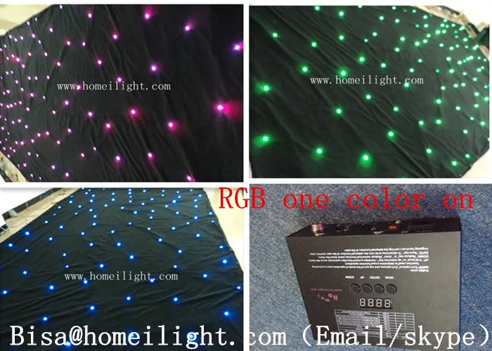 Сценическая Свадьба 3x4 м светодиодсветодиодный RGB 3 в 1 звезда занавеска ткань для