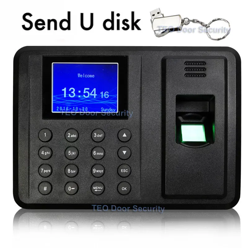 Биометрический отпечаток пальца время посещаемости Часы не нужно программное