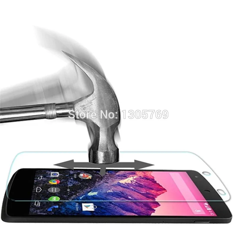 500 шт./лот взрывозащищенное Закаленное стекло для защиты экрана LG L65/L70/L90/G Pro 2/G Flex