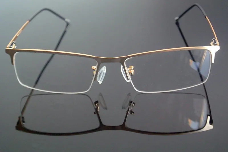 Чистые титановые пружинные петли полуобода очки для чтения+ 50+ 75+ 100+ 125+ 150+ 175+ 200+ 225+ 250+ 275+ 300+ 325+ 350