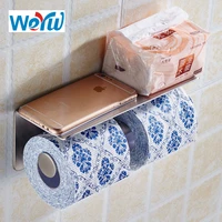 weyuu toilet paper holder stainless steel toilet paper towel roll rack wall mounted bathroom accessories