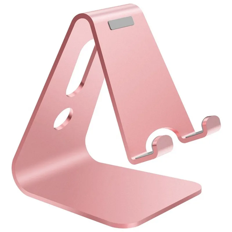 Pink Подставка-держатель для телефона для iPhone Xs X 7 8, подставка для мобильного телефона из алюминиевого сплава для samsung, планшета, ПК, подставка, Настольный держатель для телефона для iPad - Цвет: Pink