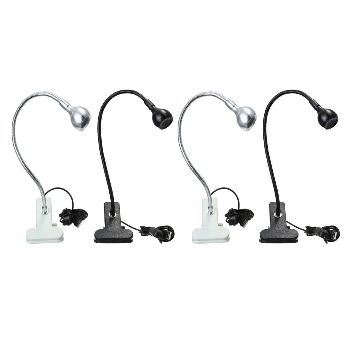 Изящный мини USB зажим гибкий светодиодный светильник для чтения с зажимом рядом