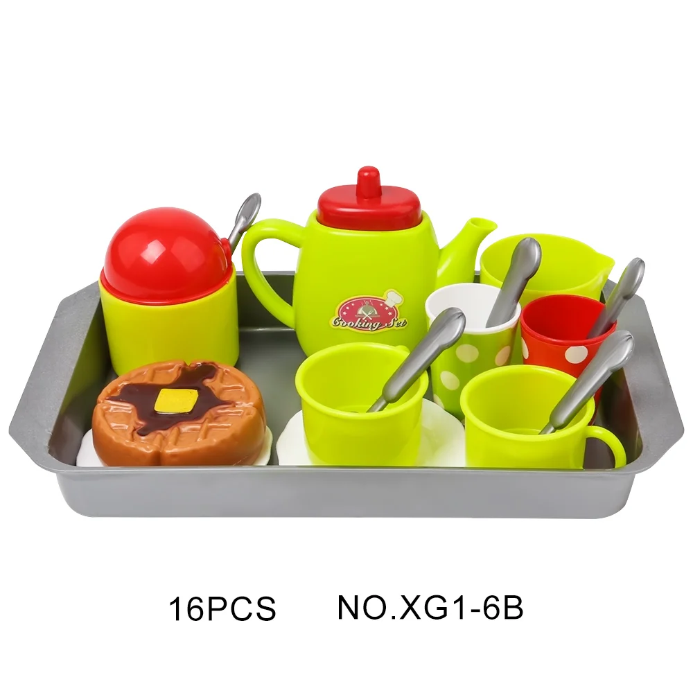 XG1-6B Кухонные игрушки, посуда, Мини милый кофейный чайный сервиз, ролевые игры, сделай сам, кухонные игрушки для детей, рождественский подарок - Цвет: XG1-6B