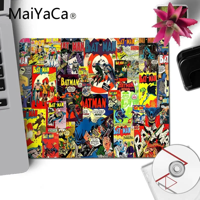 No Lock Edge18x22cm MaiYaCa Лидер продаж Мстители Marvel Comics маленькие игровые коврики для мыши Настольный коврик DIY дизайн игровая мышь подкладка для коврика для ПК ноутбук - Цвет: No Lock Edge18x22cm