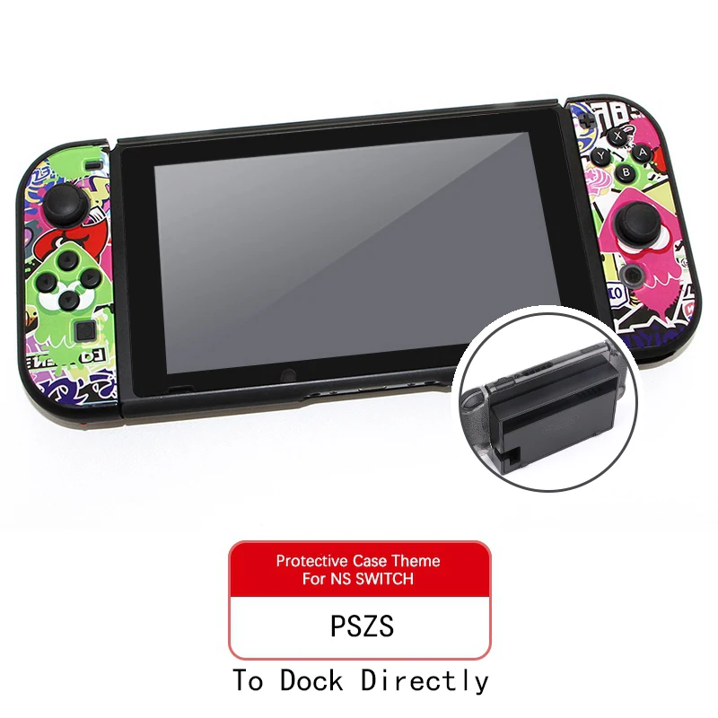 Joy-con Тонкий защитный жесткий чехол, противоскользящий корпус, 3 части, дизайн, разделен для NS Zend Switch(прямая стыковка