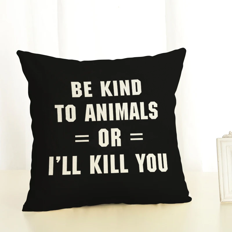 45x45 простой домашний декор черно-белый Чехол на подушку для стула мягкая