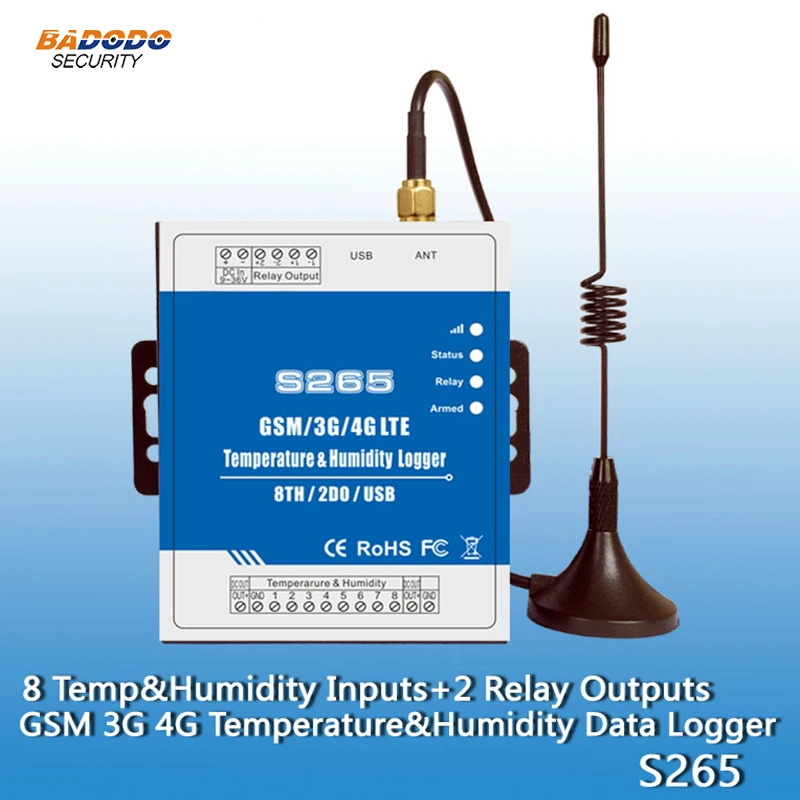 Сигнализация для контроля температуры и влажности GSM 2G 3G 4G дистанционный