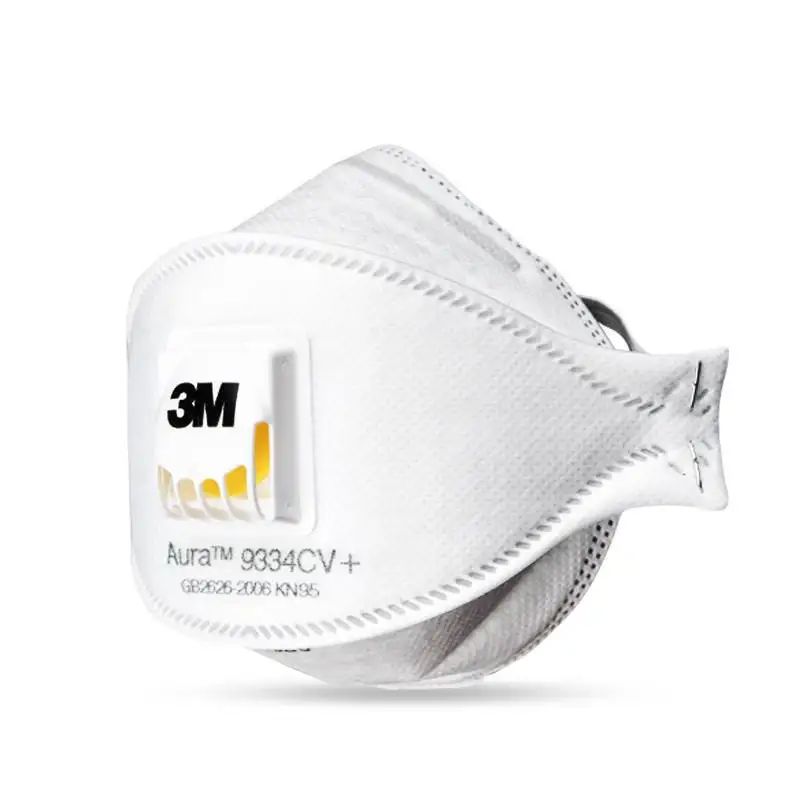 3M, 9334, противогаз, Anti-PM2.5, фильтр для жирной, не жирной, твердые частицы, безопасный респиратор, защитная маска, Дымчатая, Погодная FFP3
