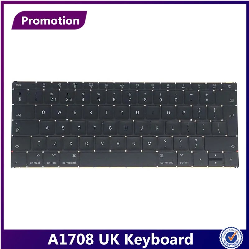 MLLSE Genuine New Laptop UK Keyboard for Macbook Pro 13.3  Retina A1708 1708 Keyboard UK MLL42 MPXQ2 2016 2017 Year