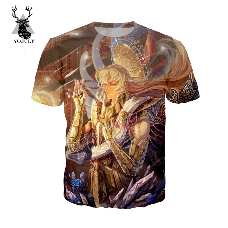 18 YOJULY, Япония, аниме, ST Seiya, 3D печатная Футболка, унисекс, летняя футболка с коротким рукавом, Мужская/женская модная повседневная футболка с круглым вырезом, t64 - Цвет: 18