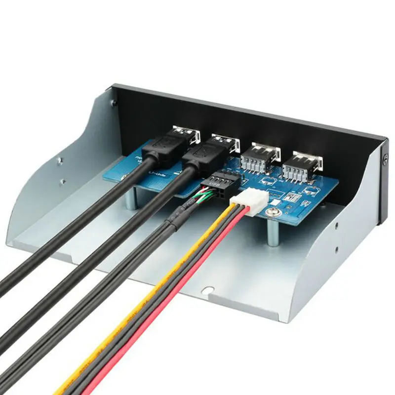 Great-Q 19pin+ 9pin PC шасси Передняя CD панель драйвера 2 USB2.0+ 2 USB3.0 концентратор порт удлинитель компьютер Передняя панель Плата расширения
